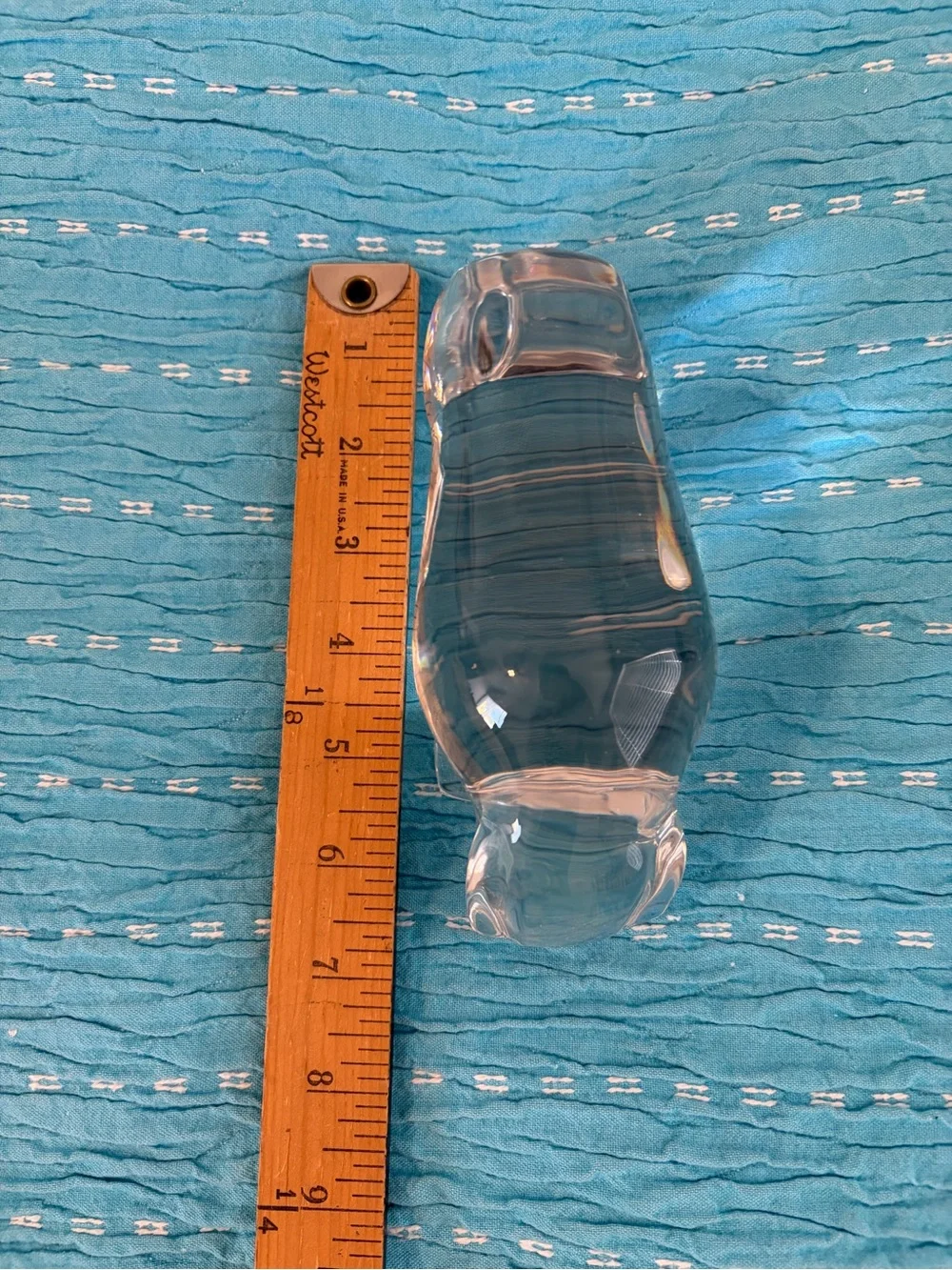 Tiffany Crystal Bull paperweight-Rare Find